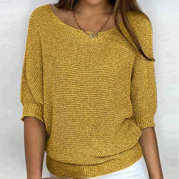 Janni - Strickpullover mit V-Ausschnitt für Damen – Klassisch & Kuschelig