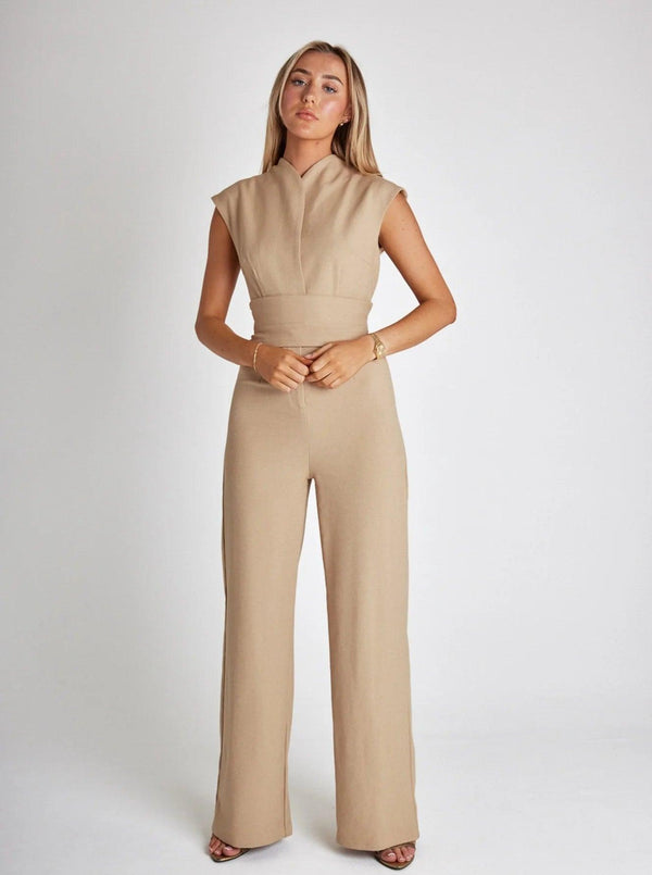 Jadine - Ärmelloser Jumpsuit für Damen – Elegant & Figurschmeichelnd