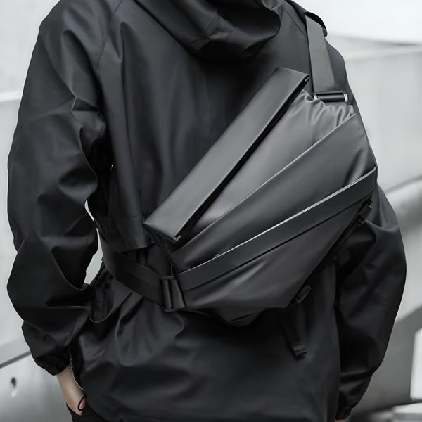 BuddyTrail - Diebstahlsicheri Obsidian-Slingtasche