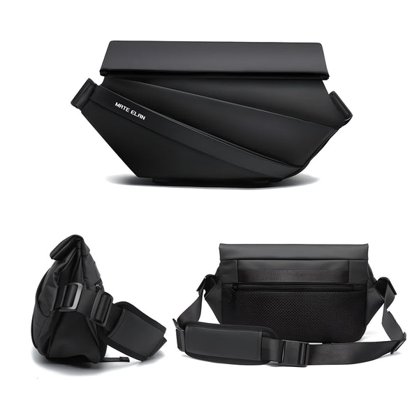 BuddyTrail - Diebstahlsicheri Obsidian-Slingtasche