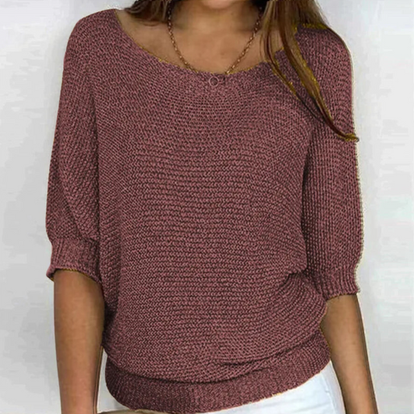 Janni - V-Ausschnitt Strickpullover