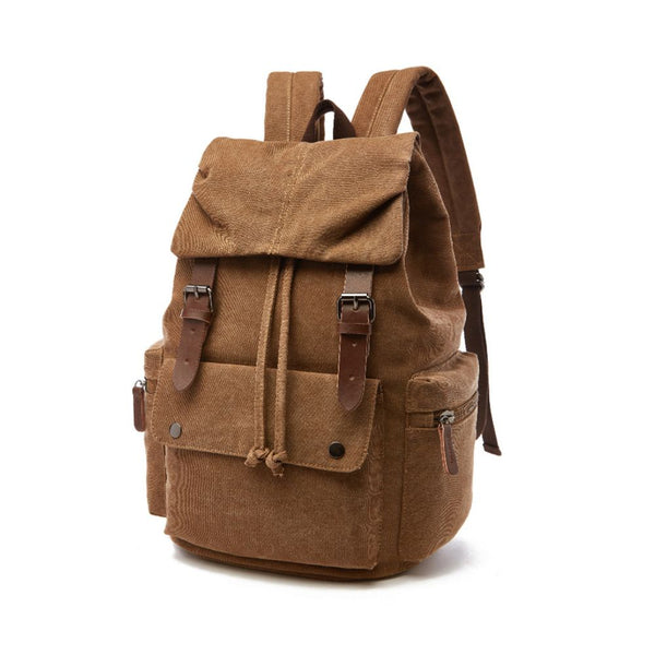 TimelessTrek - Vintage-Canvas-Laptop-Rucksack