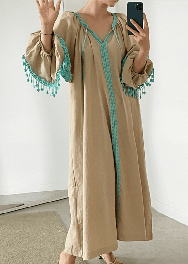 Lilou - Boho-Tassel-Chleid für Fraue