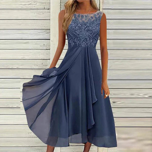 Ismene – Kleid mit fließendem Mieder für Damen