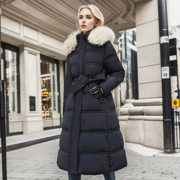 Luxuriöser langer Parka für Damen