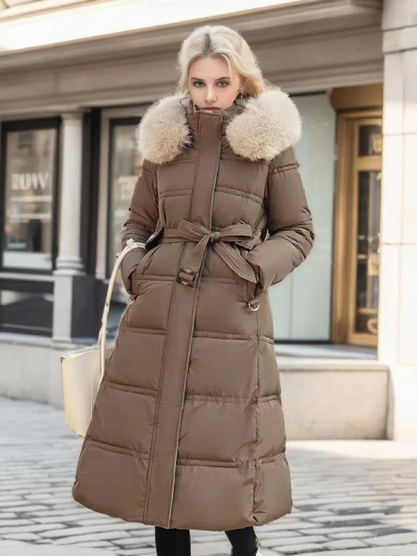 Luxuriöser langer Parka für Damen