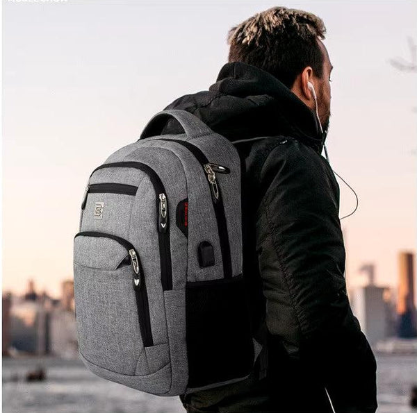 SlimTrek - Schlanks Business-Laptop-Rucksack mit USB-Port