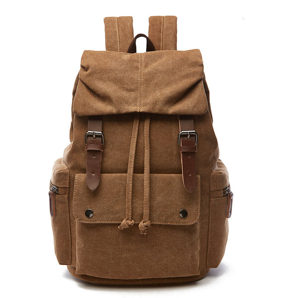 TimelessTrek - Vintage-Canvas-Laptop-Rucksack