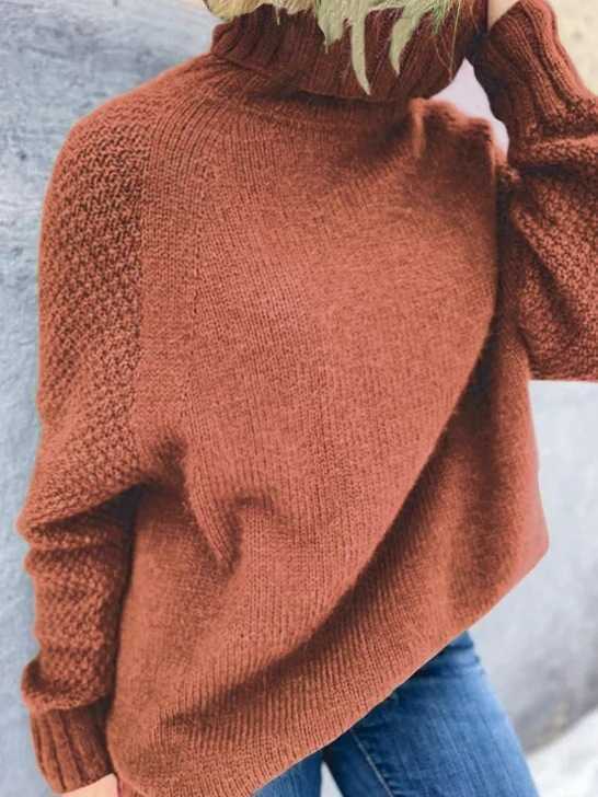 Karla – Gestrickter Rollkragenpullover für Damen