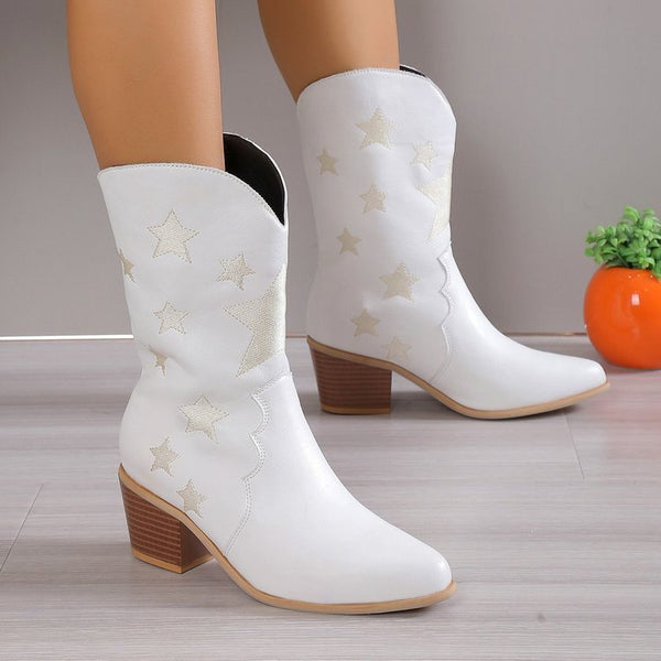 Bruna - Schimmerndi Stern Cowboy Stiefel