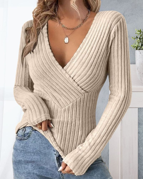 Aeliana - Damen Rippenpullover