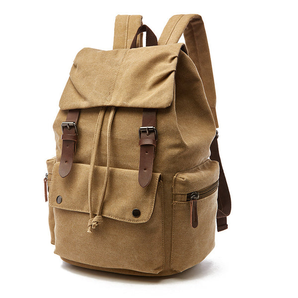 TimelessTrek - Vintage-Canvas-Laptop-Rucksack