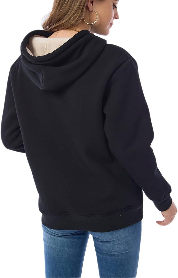 Damen Casual Gefütterte Hoodie