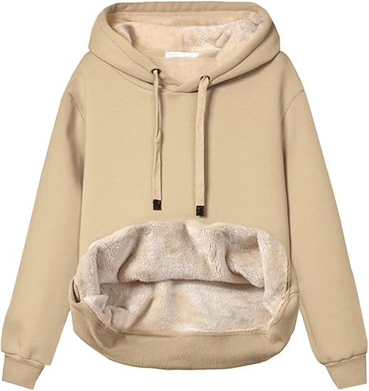 Damen Casual Gefütterte Hoodie