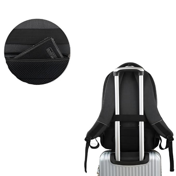 SlimTrek - Schlanks Business-Laptop-Rucksack mit USB-Port