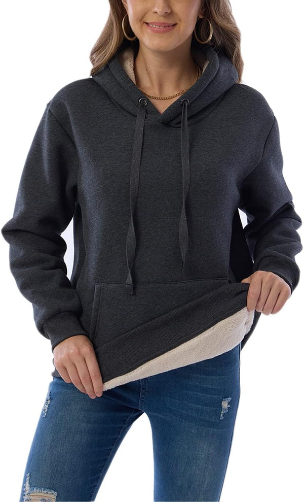 Damen Casual Gefütterte Hoodie