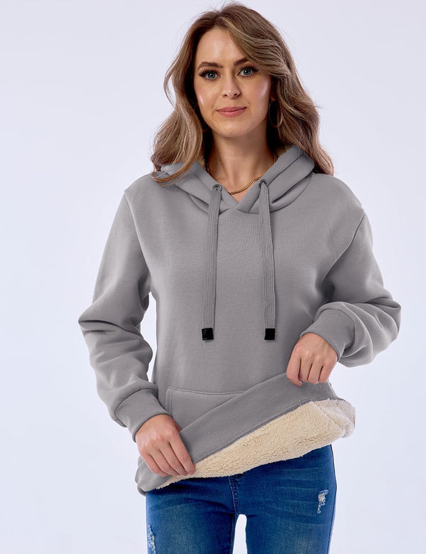 Damen Casual Gefütterte Hoodie