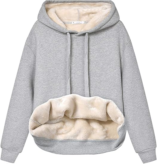 Damen Casual Gefütterte Hoodie