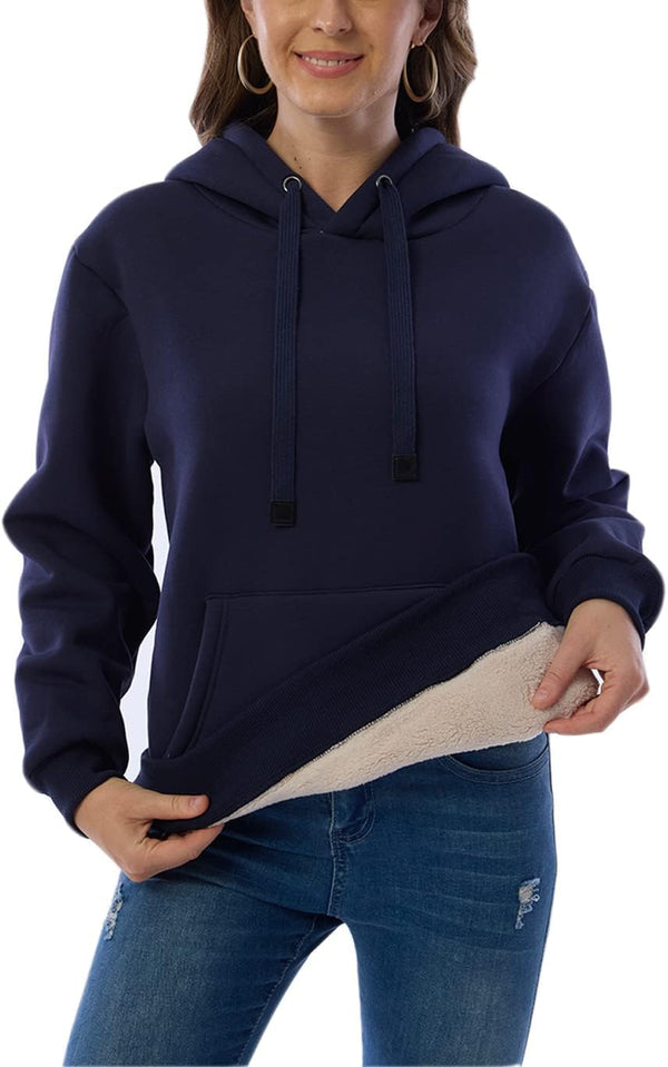 Damen Casual Gefütterte Hoodie