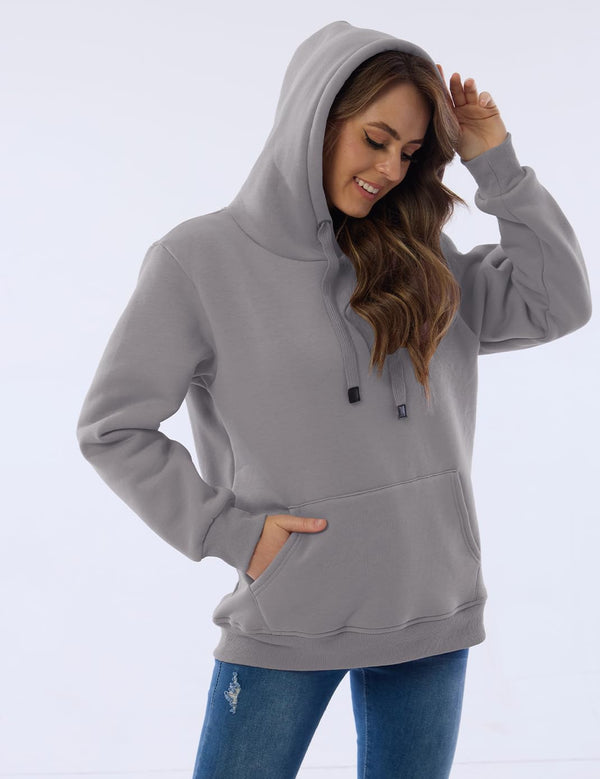 Damen Casual Gefütterte Hoodie