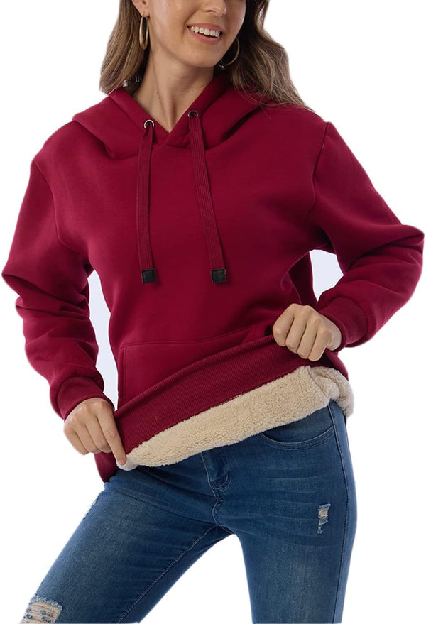 Damen Casual Gefütterte Hoodie