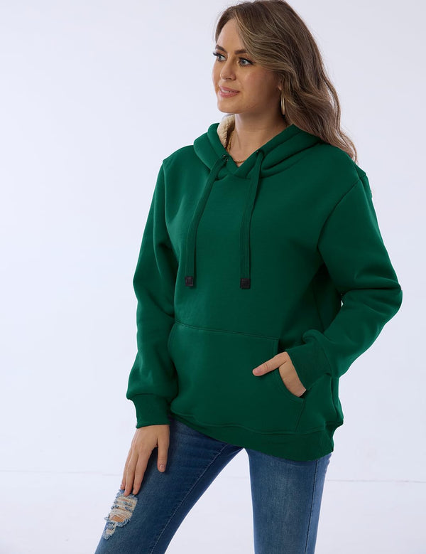 Damen Casual Gefütterte Hoodie