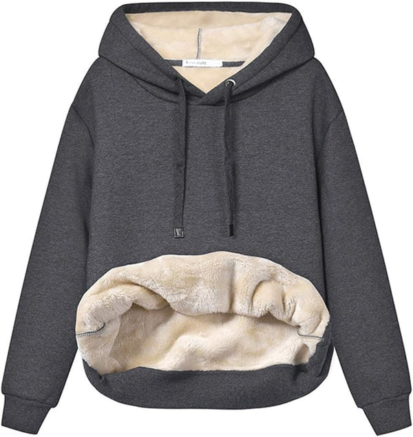 Damen Casual Gefütterte Hoodie