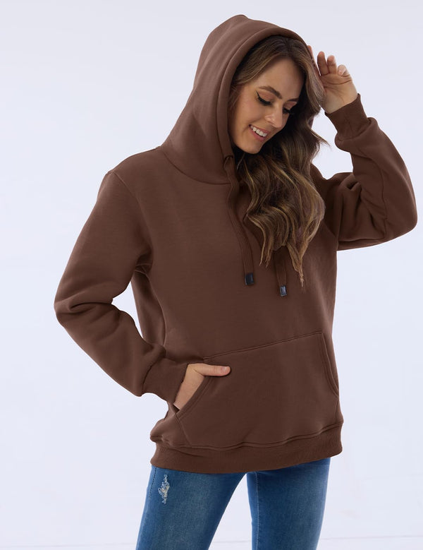 Damen Casual Gefütterte Hoodie