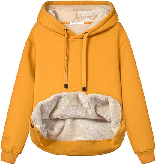 Damen Casual Gefütterte Hoodie