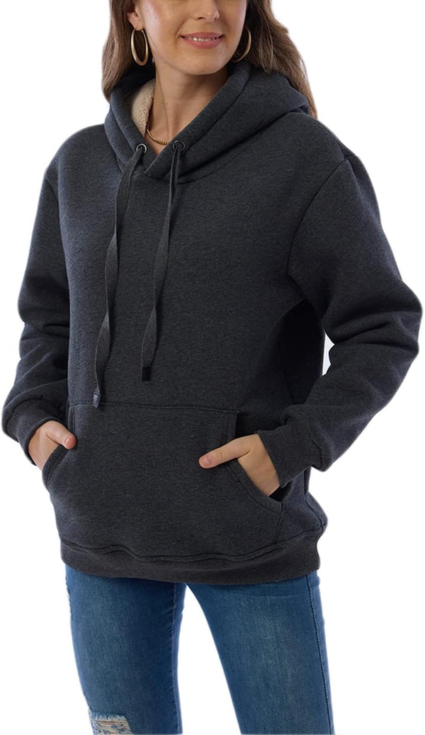 Damen Casual Gefütterte Hoodie