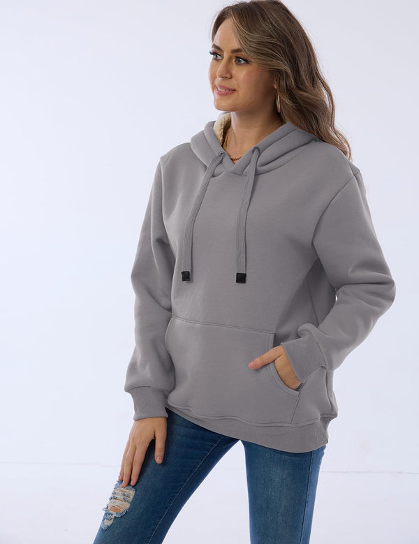 Damen Casual Gefütterte Hoodie