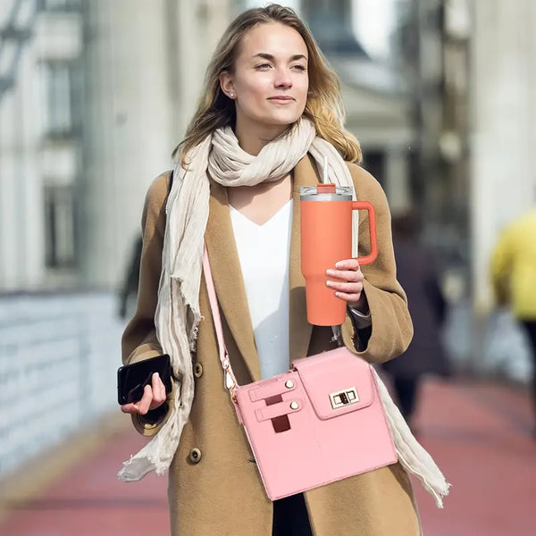 CupTote - Schrägträg-Messenger-Tasche für Wasserbecher