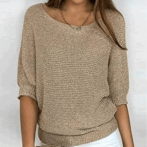 Janni - V-Ausschnitt Strickpullover