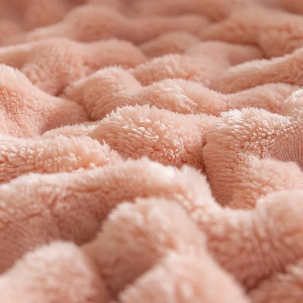 Bubbeltextuur Fleece Decke - BubbleNest