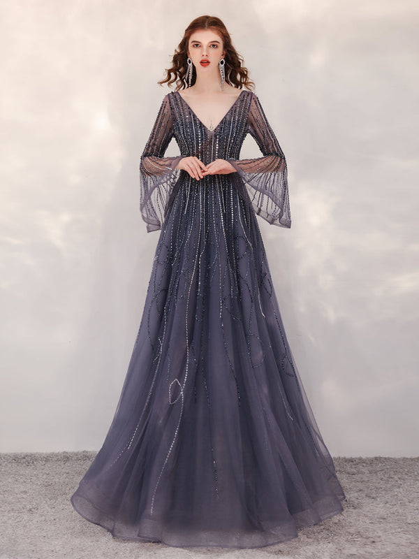 Dorle – Fließendes Abendkleid für Damen