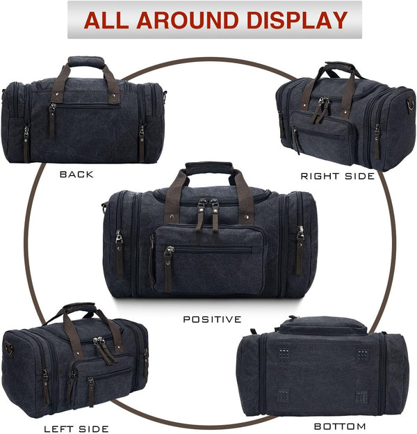 ExpandDuffle - Erweiterbare Canvas-Wochenendtasche