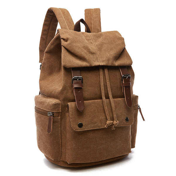 TimelessTrek - Vintage-Canvas-Laptop-Rucksack