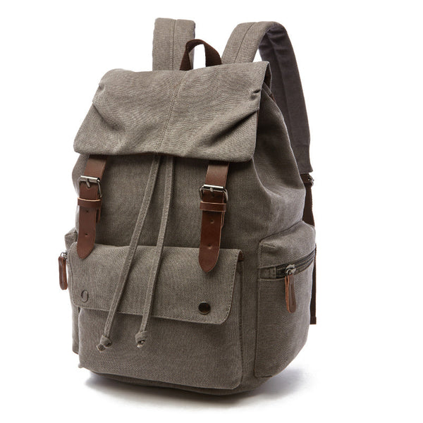 TimelessTrek - Vintage-Canvas-Laptop-Rucksack