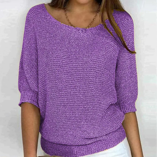 Janni - V-Ausschnitt Strickpullover