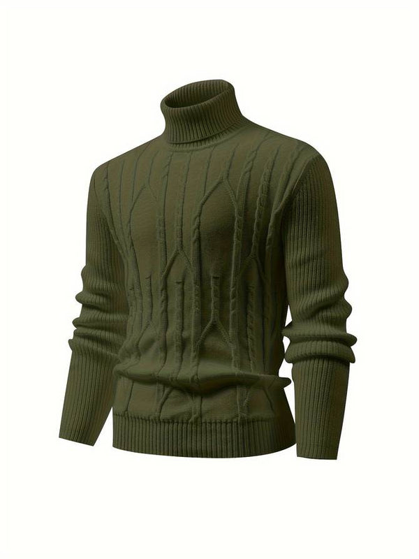 Moritz - Rollkragen Rippstrick Pullover für Männe