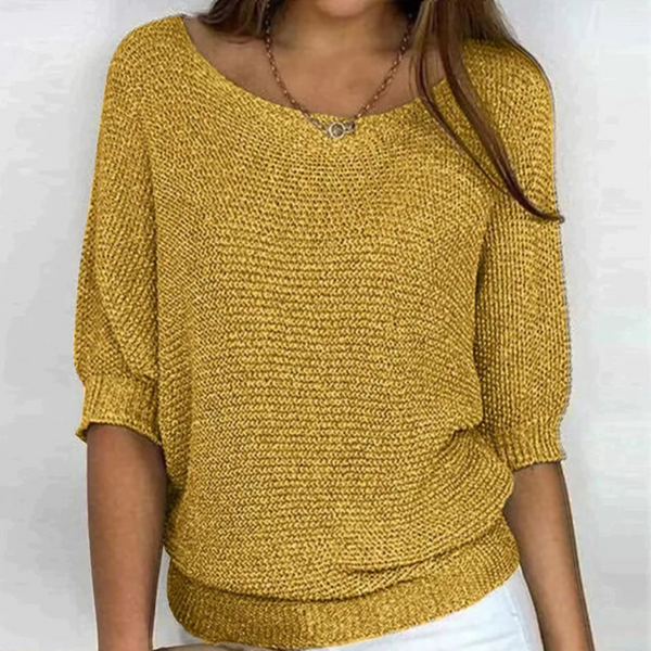 Janni - V-Ausschnitt Strickpullover