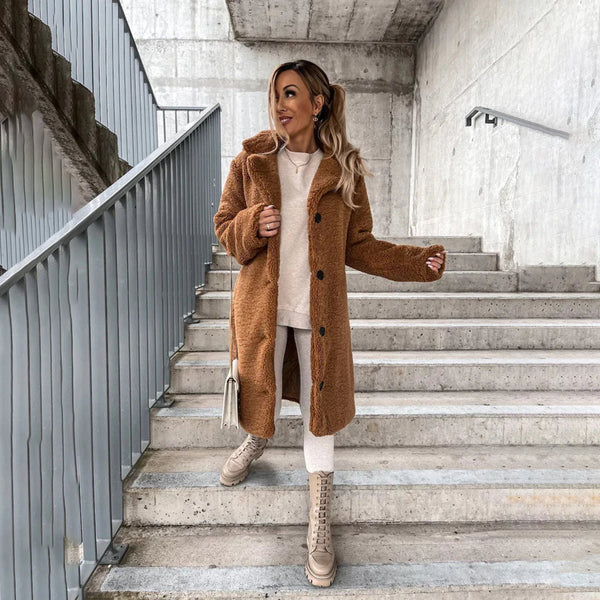 Yanna - Kuschligi Longline Winterjacke für Fraue