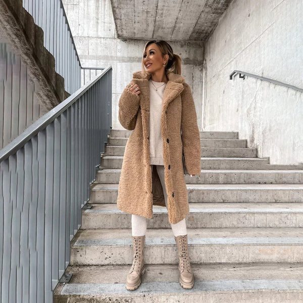 Yanna - Kuschligi Longline Winterjacke für Fraue