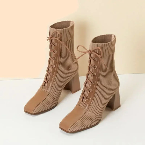 Alida – Stylische Stiefel mit Dickem Absatz für Damen