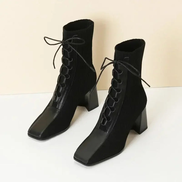 Alida – Stylische Stiefel mit Dickem Absatz für Damen