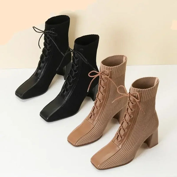 Alida – Stylische Stiefel mit Dickem Absatz für Damen