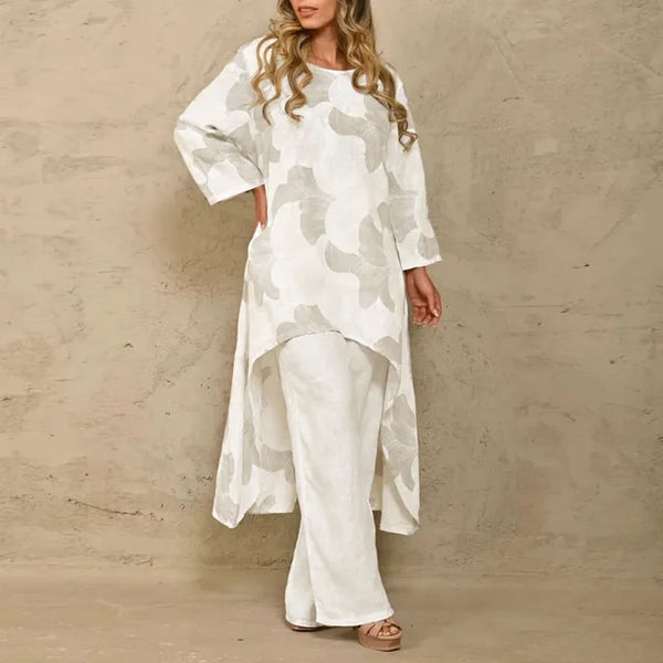 Ildegard – Lässiger Blumen-Kaftan für Damen