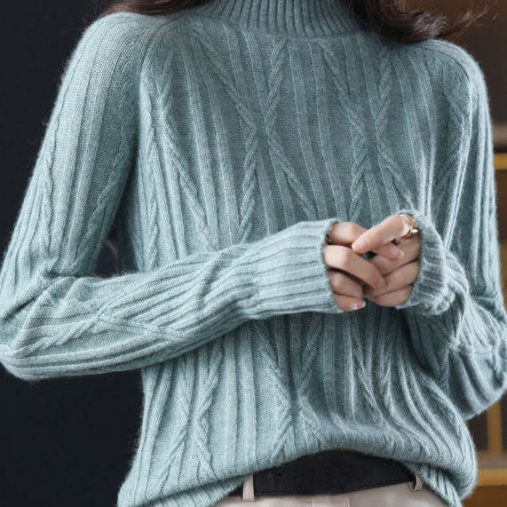 Amrita - Hochgeschlossener Pullover für Fraue