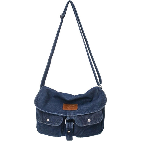 DenimCarry - Geräumigs Multi-Fach Denim-Schrägträg-Tasche