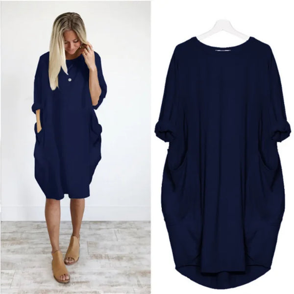 Traute – Stylisches Oversize-Kleid für Damen